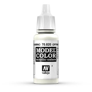 Vallejo 770820: Cremeweiß, matt, 18 ml