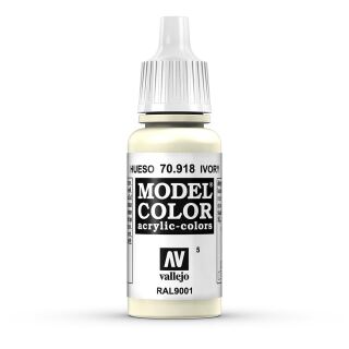 Vallejo 770918: Elfenbein, matt, 18 ml
