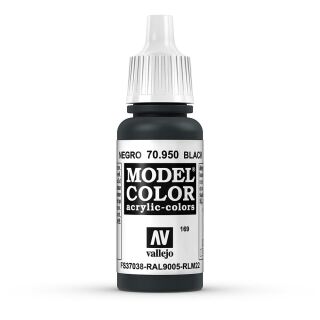 Vallejo 770950: Signalschwarz, matt, 18 ml