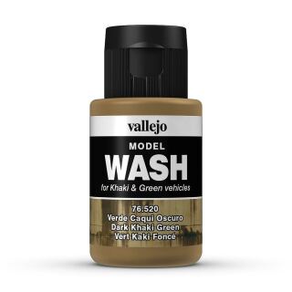 Vallejo 776520: Wash-Color, Dunkles Khakigrün, 35 ml