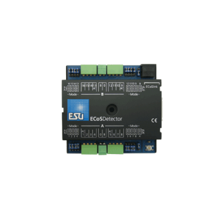 ESU 50094 - ECoSDetector Rückmeldemodul, 16 Dig. Eingänge, davon 4 RailCom Rückmelder. Für 2-Leiter- oder 3-Leiterbetrieb, Optokoppler