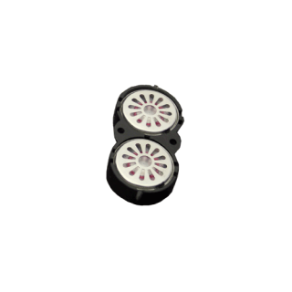 ESU 50327 - Zwei Lautsprecher 16mm, oval, 8 Ohm, 1~2W, mit gemeinsamer Schallkapsel
