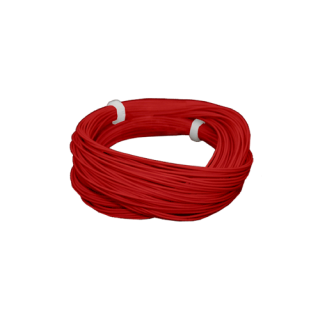 ESU 51943 - Hochflexibles Kabel, Durchmesser 0.5mm, AWG36, 2A, 10m Wickel, Farbe rot