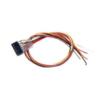 ESU 51951 - Kabelsatz mit 6-poliger Buchse nach NEM 651, DCC Kabelfarben, 30cm Länge