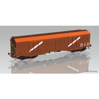 Piko H0 58233 - 2er Set Gedeckter Güterwagen 401Ka Gags-tx PKP IV (PKP)