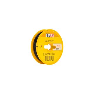 Brawa 3158 - Schaltlitze 0,14 mm², 25 m Spule, schw.