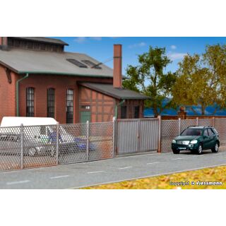 Kibri 38605 - H0 Maschendrahtzaun grau