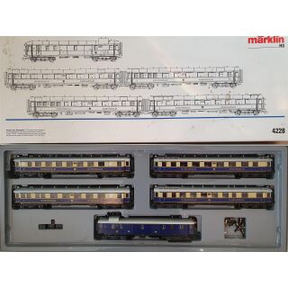 Märklin HO 4228 Wagen-Set "Rheingold" OVP, Wagenaufbauten aus Metall, neuwertig