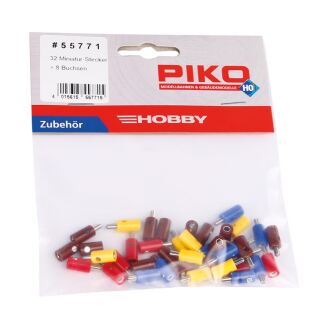 Piko H0 55771 - Miniatur 32 Stecker + 8 Buchsen
