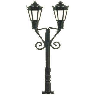 Viessmann 6473 - N Parklaterne zweiflammig schwarz 2 LEDs warmweiß