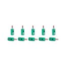 Viessmann 6872 - Querlochstecker gr&uuml;n, 10 St&uuml;ck